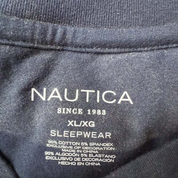 NEW Sz XL Nautica Pajama Set  - with SS t-shirt and Fish Pants - Picture 4 of 5